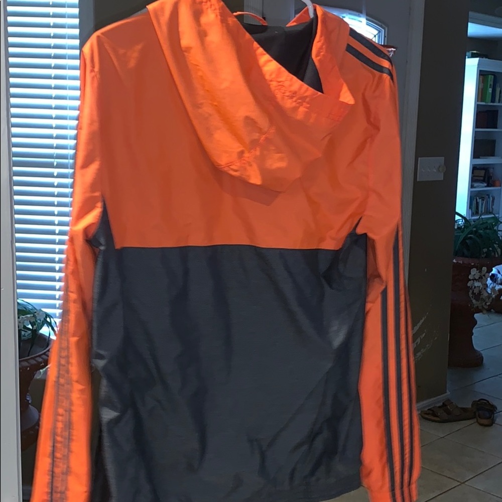 adidas windbreaker orange/grey - Picture 4 of 5
